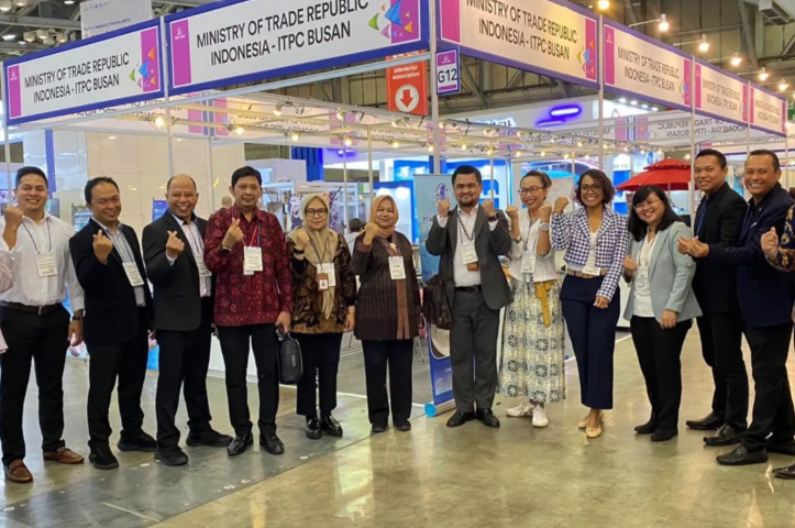 Indonesian participants who took part in the Busan International Seafood & Fisheries Expo (BISFE 2023) at BEXCO in Busan, South Korea, on November 1-3, 2023. (ANTARA/HO-Kemendag)