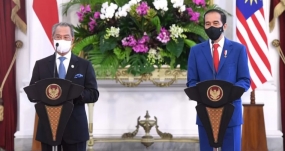 President Jokowi en premier Muhyiddin Yassin bespreken de situatie in Myanmar