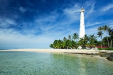 Lengkuas-eiland in de provincie Bangka Belitung