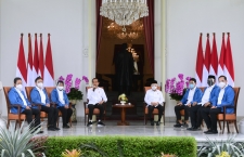 President Jokowi introduceert zes nieuwe figuren in het Indonesia Maju kabinet