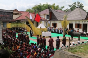 Sipaha Lima-ritueel in de provincie Noord-Sumatra