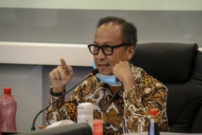 Minister van Industrie Agus Gumiwang Kartasasmita
