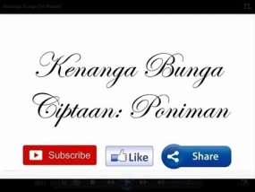Keroncong liedjes : Kr. Kenanga Bunga Harum Mewangi gezongen door Sri Widadi