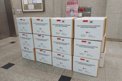50.000 COVID-19-testkits die door Zuid-Koreaanse bedrijven wordt gedoneerd, kwamen aan
