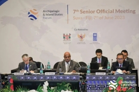 La 7e réunion des hauts fonctionnaires (SOM) du Forum des États archipélagiques et insulaires (Forum AIS) à Suva, Fidji, mercredi (7/6/2023).  Secrétariat du Forum ANTARA/HO-AIS