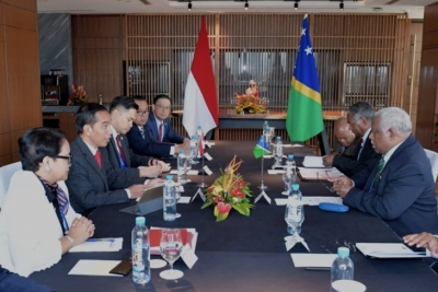 Le Président de la République d&#039;Indonésie a tenu une réunion bilatérale avec le Premier ministre des Îles Salomon