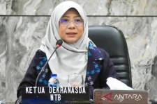 Présidente du NTB Dekranasda, Niken Saptarini Widiyawati Zulkieflimansyah. (ANTARA/Nur Imansyah)