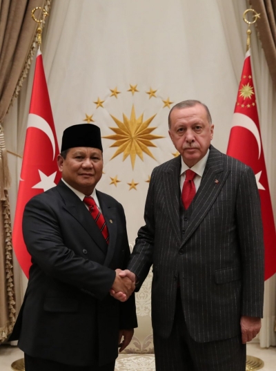 Erdogan a reçu la visite de Prabowo Subianto