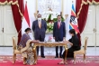 Le président Jokowi et le roi Mswati III sont témoins du protocole d&#039;accord sur la coopération économique