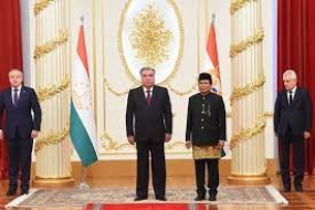 L&#039;ambassadeur d&#039;Indonésie a remis une lettre de créance au président du Tadjikistan