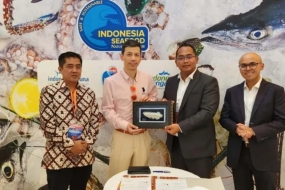 Perikanan Indonesia S.A. a conclu un accord de coopération avec six entreprises chinoises pour accroître l&#039;activité nationale de pêche. ANTARA/HO-Perikanan Indonesia S.A.