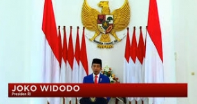 Le président Joko Widodo préside la commémoration de l&#039;anniversaire de Pancasila virtuel