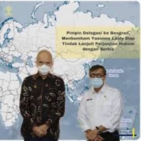 Le ministre indonesien de la justice et des droits de l&#039;homme est prêt à suivre l&#039;accord juridique avec la Serbie