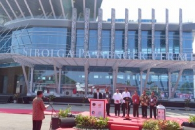 Le président de la République d&#039;Indonésie a inauguré le port de Sibolga