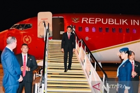 Président Jokowi arrive à Sydney pour assister à la réunion annuelle des dirigeants 2023