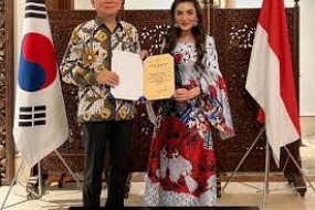 Ashanty wurde zur Ehrenbotschafterin für die Freundschaft zwischen Indonesien und Südkorea ernannt