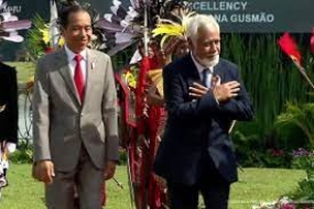 Präsident Joko Widodo erhielt am Freitag (26.1.) im Präsidentenpalast von Bogor, West-Java, einen Staatsbesuch vom Premierminister der Demokratischen Republik Timor-Leste, Xanana Gusmao. (BPMI-Sekretariat Afra Augesti/Yovita Amalia/Nusantara HMulkan)