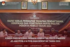 Die  indonesische Wahlkommission wird vor den gleichzeitig durchgeführten Regionalwahlen 2024 technische Leitlinien vorlegen