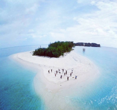 Die Birah-Birahan Insel in Ost-Kutai