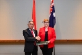 Indonesischer Verteidigungsminister  traf sich mit australischer Verteidigungsministerin