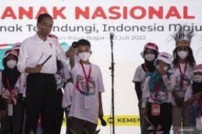 Jokowis Botschaft zum Nationalen Kindertag 2022: Kinder wachsen als Menschen mit freien Geistern auf