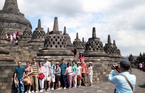 Borobudur hofft aus 4,7 Millionen Besucher