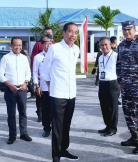 Präsident Jokowi weihte die1.Grundsteinlegung für Bau des Wasserkraftwerks Mentarang in Malinau ein