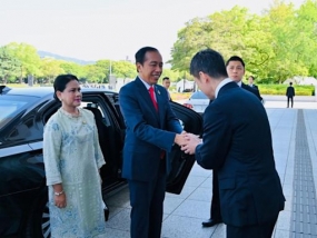 Präsident Jokowi besuchte den Hiroshima Peace Memorial Park in Hiroshima,Japan