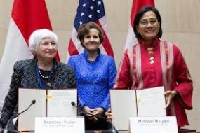 Sri Mulyani unterzeichnete eine Zuschussvereinbarung der USA in Höhe von 9,5 Billionen Rupiah