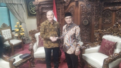 Joseph Donovan, Duta Besar Amerika Serikat untuk Indonesia dan Ketua Umum Muhammadiyah Haedar Nashir