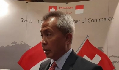 Ketua SwissCham Indonesia Luthfi Mardiansyah. (ANTARA/Ade Irma Junida)