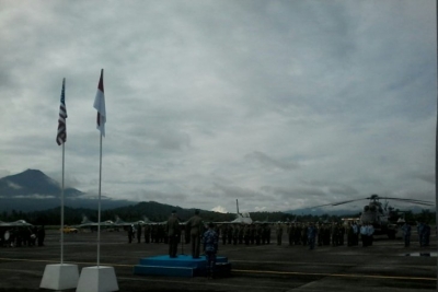 Pembukaan Latihan Bersama Cope West tahun 2019 TNI Angkatan Udara dan Angkatan Udara Amerika Serikat, di Manado 
