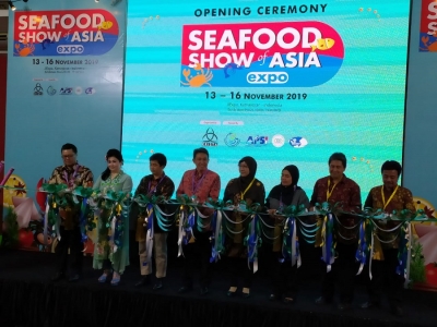 Pameran International Seafood Show of Asia.