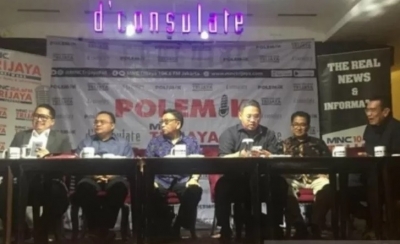 Diskusi Polemik bertema &quot;Gundah Ibu Kota Dipindah&quot;, di Jakarta, Sabtu (24/8/2019). ANTARA