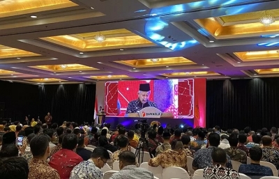 Wakil Presiden Ma’ruf Amin menghadiri peluncuran Indeks Kerawanan Pemilu (IKP) Pilkada Serentak 2020 di Hotel Red Top Pecenongan, Jakarta, Selasa (25/2/2020). ANTARA/Fransiska Ninditya/am.
