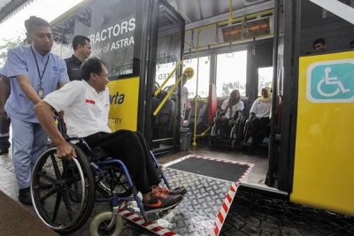 Asian Para Games 2018, Transjakarta Sediakan Bus Ramah Difabel