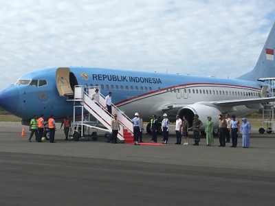 Presiden Joko Widodo Tiba di Kabupaten Manggarai Barat dalam Rangka Kunjungan Kerja 