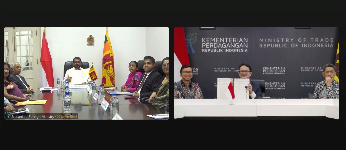 印度尼西亚和斯里兰卡启动优惠贸易协定谈判
