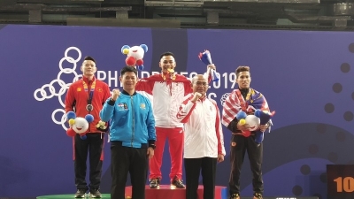 在2019年东南亚运动会上，Eko Yuli向印度尼西亚贡献了第六金牌