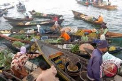 Banjarmasin 的浮动市场