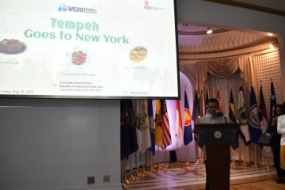 印尼驻纽约总领事馆在纽约推广天贝