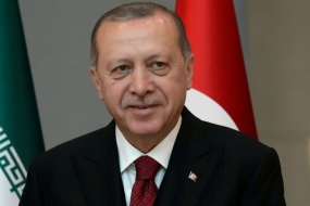 Presiden Turki Tayyip Erdogan. ((Bozoglu/Pool via Reuters))