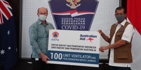 Australië biedt ventilatoren ter ondersteuning van de COVID-19-strijd in Indonesië