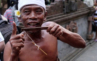 Genggong - Balinese traditionele muziek die is als de stem van kikkers