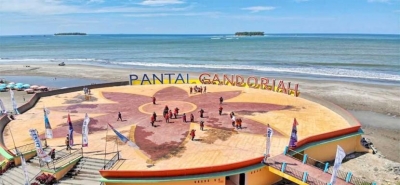 Gandoriah-strand uit Provincie West Sumatra