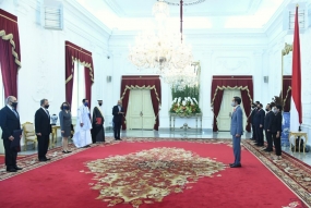 President Jokowi ontving geloofsbrieven van 7 ambassadeurs uit bevriende landen