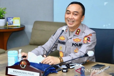 Chef de la division des relations publiques de la police Inspecteur général Pol.  Sandi Nugroho.  ANTARA/HO-Polri Division des relations publiques/pri.