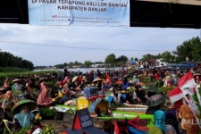 Le marché flottant de Lok Baintan, Banjarmasin, Kalimantan du sud