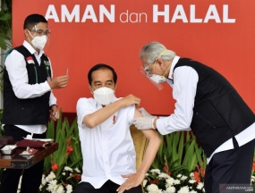 la vaccination est un effort pour libérer l&#039;Indonésie de la pandémie: a déclaré Jokowi
