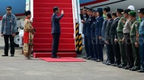 Le président Joko Widodo est arrivé dans le pays